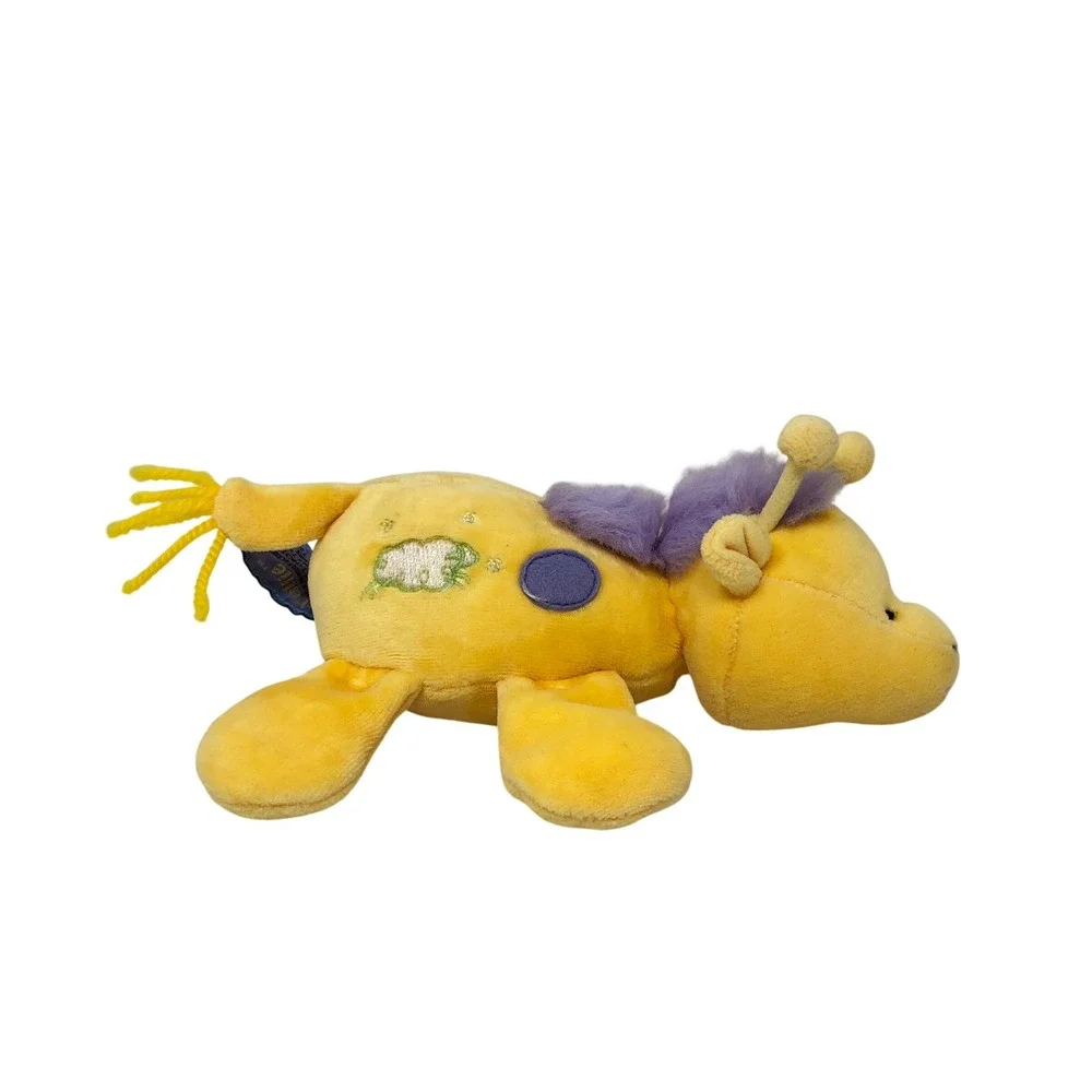 Tallie‎ Target Giraffe Plush Yellow Rattle Purple Spots Small Lovey VTG Y2K